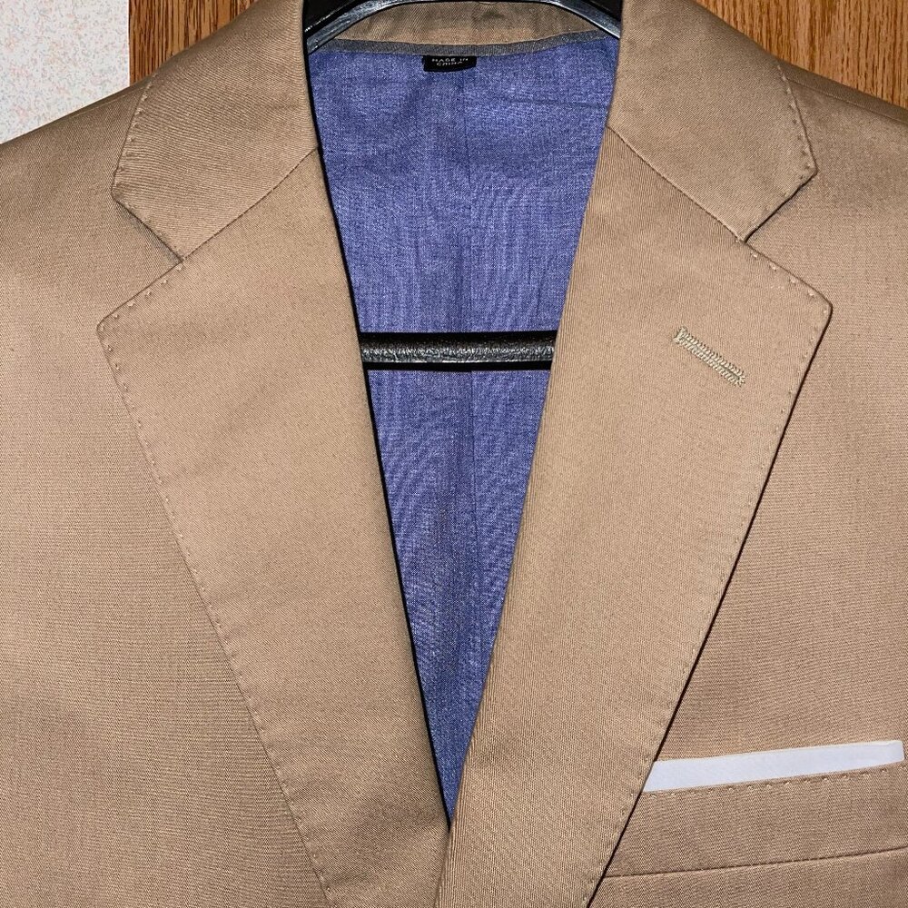 J. Crew Tan Sport Coat with Notched Lapel